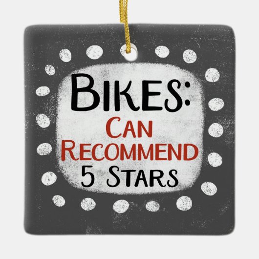 Bikes Review 5 Stars Ornament (Vorderseite)