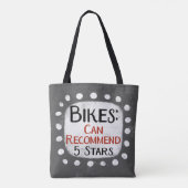 Bikes Review 5 Stars Tote Bag Tasche (Rückseite)
