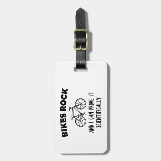 Bikes Rock und ich kann es wissenschaftlich beweis Gepäckanhänger (Vorderseite vertikal)