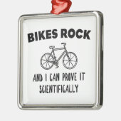 Bikes Rock und ich kann es wissenschaftlich beweis Ornament Aus Metall (Links)