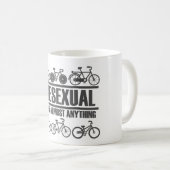 Bikesexual - Funny Bicycle und Biking Kaffeetasse (VorderseiteRechts)