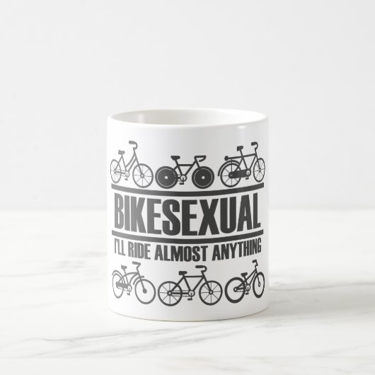 Bikesexual - Funny Bicycle und Biking Kaffeetasse (Mittel)