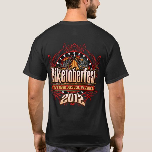 Biketoberfest Daytona a 2012 T-Shirt (Rückseite)