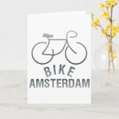 Biking Amsterdam Netherlands Graphic _1  Karte (Gelbe Blume)