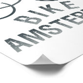 Biking Amsterdam Netherlands Graphic _1  Poster (Ecke)