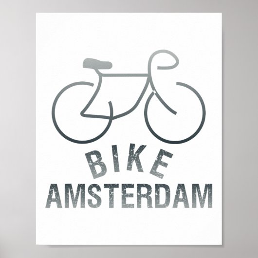 Biking Amsterdam Netherlands Graphic _1  Poster (Vorne)