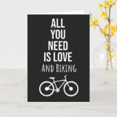 Biking Cards Bicycle Cycling Cyclist Bike Biker Karte (Gelbe Blume)
