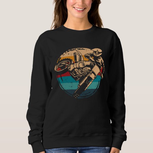 Biking Dirt Bike Motocross Motorcycle Enduro Sweatshirt (Vorderseite)
