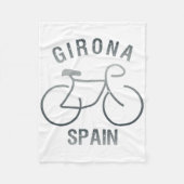 Biking Girona Spain Graphic Fleecedecke (Vorderseite)