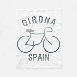 Biking Girona Spain Graphic Fleecedecke