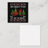 Biking Oh, was Spaß Bike Ugly Weihnachtskraut Mitteilungskarte (Vorne/Hinten)