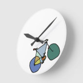 Biking Runde Wanduhr (Winkel)