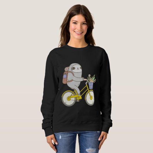 Biking Sloth Sweatshirt (Vorne ganz)