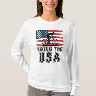 Biking the USA, July 4th Cyclist T-Shirt