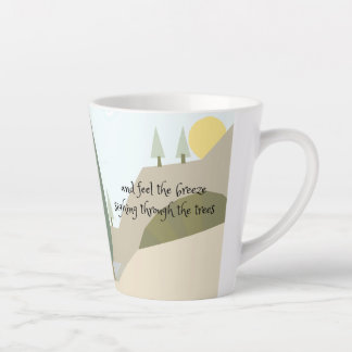 Biking through the countryside poetry mug milchtasse