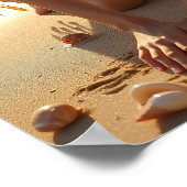 Bikini am Strand Poster (Ecke)