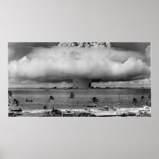 Bikini Atoll B/W Poster
