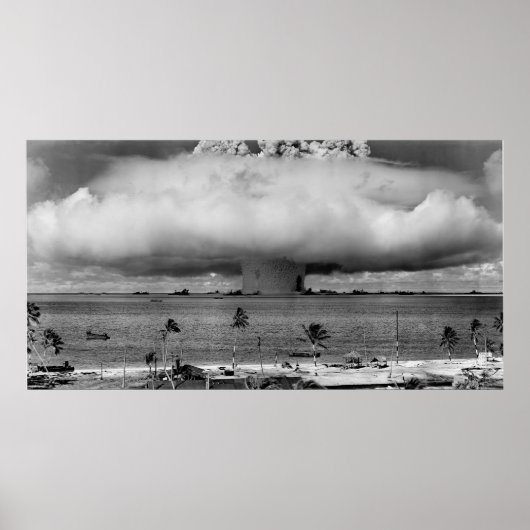 Bikini Atoll B/W Poster (Vorne)