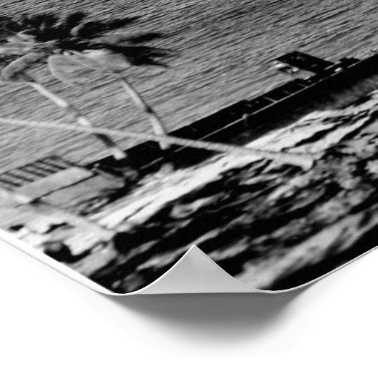 Bikini Atoll B/W Poster (Ecke)