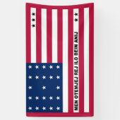 Bikini Atoll Fahne Banner (Vertikal)