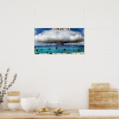 Bikini Atoll Nuklear Test C 1946 Poster (Küche)