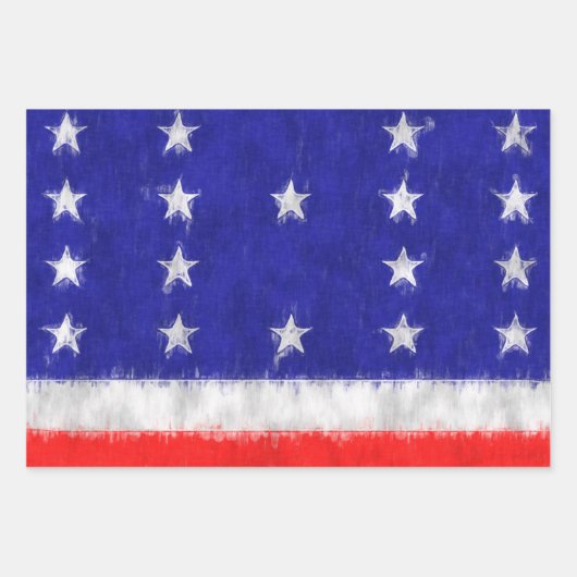 Bikini Atoll Ölgemälde Zeichnend Geschenkpapier Set (Vorderseite 2)