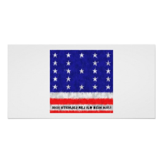 Bikini Atoll Ölgemälde Zeichnend Poster (Vorderseite)