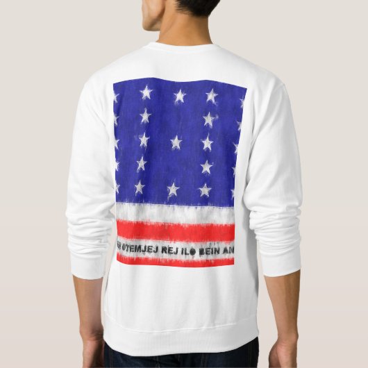 Bikini Atoll Ölgemälde Zeichnend Sweatshirt (Rückseite)