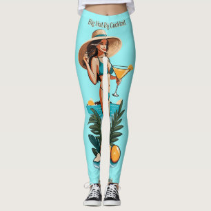 Bikini Babe Big Hat - Big Cocktail Thunder_Cove Leggings
