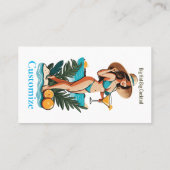 Bikini Babe Big Hat - Big Cocktail Thunder_Cove Visitenkarte (Rückseite)