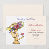 Bikini Babe Invitation Einladung (Vorne/Hinten)