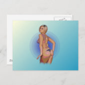BIKINI BABE. POSTKARTE (Vorne/Hinten)