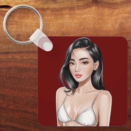 Bikini Babe Schlüsselanhänger (Vorderseite)