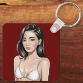 Bikini Babe Schlüsselanhänger (Rückseite)