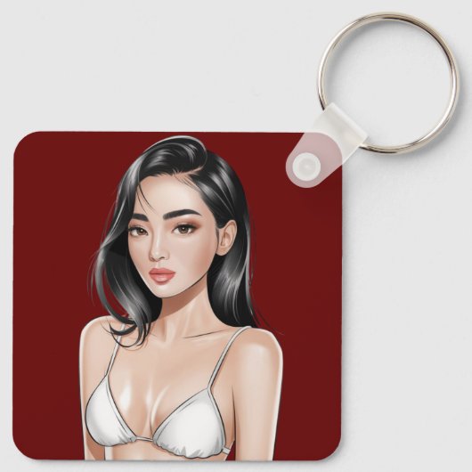 Bikini Babe Schlüsselanhänger (Rückseite)