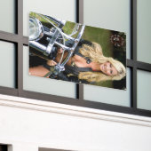 Bikini Babe Vertica Logo für Motorräder anpassen Banner (Äußeres Gebäude)