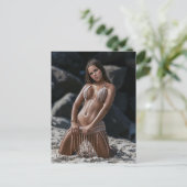 Bikini Beach Babe Beauty Foto Postkarte (Stehend Vorderseite)