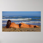 BIKINI BEACH GIRL G STRING ANZUG POSTER (Vorne)