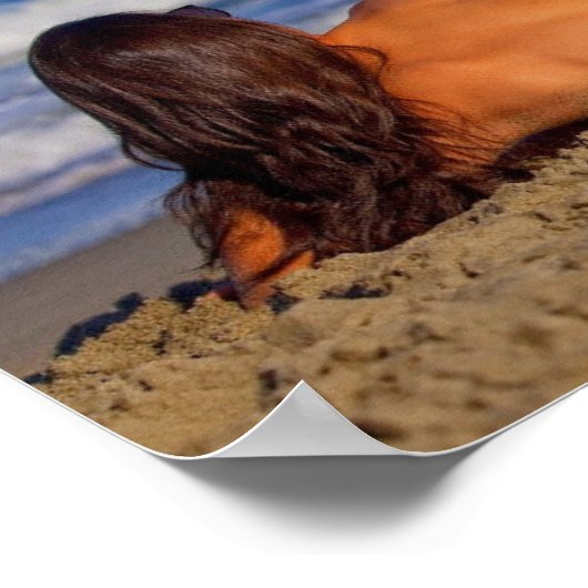 BIKINI BEACH GIRL G STRING ANZUG POSTER (Ecke)