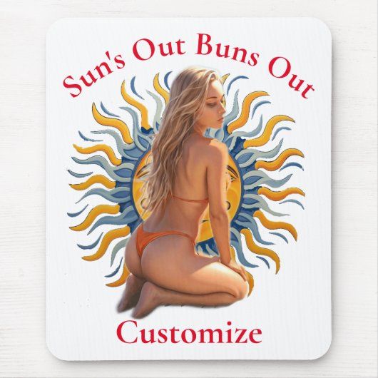 Bikini Beach Girl Thunder_Cove Mousepad (Vorne)