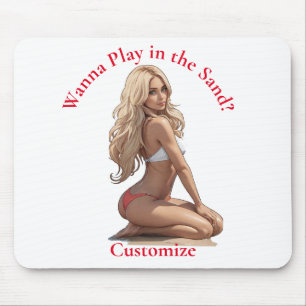 Bikini Beach Girl Thunder_Cove Mousepad