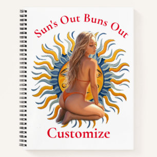 Bikini Beach Girl Thunder_Cove Notizblock