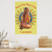 Bikini Beach Girl Thunder_Cove Poster (Küche)