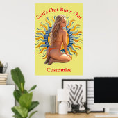 Bikini Beach Girl Thunder_Cove Poster (Heimbüro)