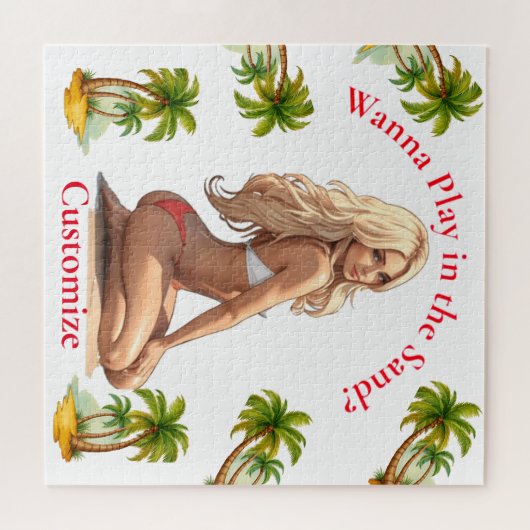 Bikini Beach Girl Thunder_Cove Puzzle (Horizontal)