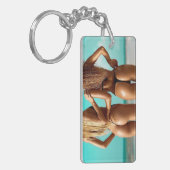 Bikini Beach Girls Photo Key Chain Schlüsselanhänger (Vorderseite links)