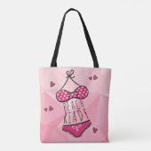 Bikini Beach Ready Girl Pink Tasche (Rückseite)