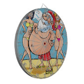 Bikini Beach Santa Claus Dartscheibe (Vorderseite Links)