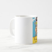 Bikini Beach Santa Claus Kaffeetasse (Vorderseite Links)