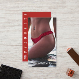 Bikini Belly Barista Coffee Drive-Thru Treuekarte